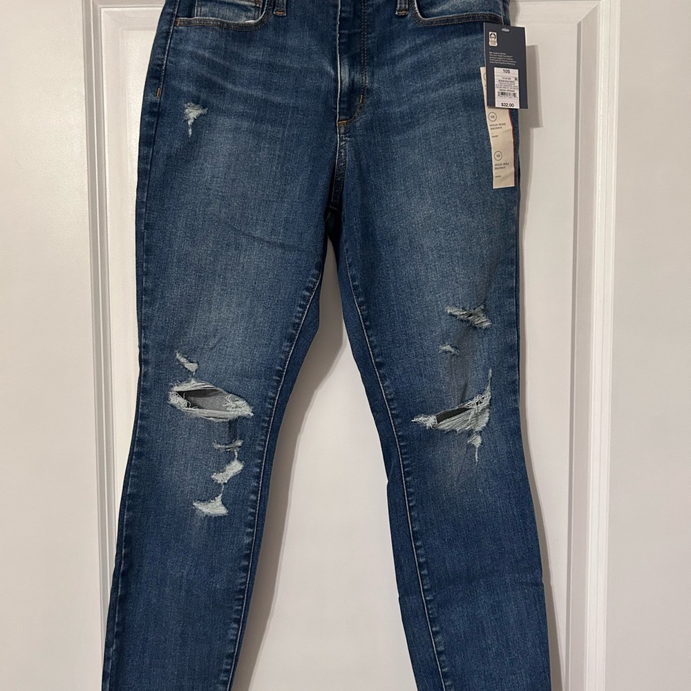Universal Thread High Rise Distressed Blue Jeans 10Short